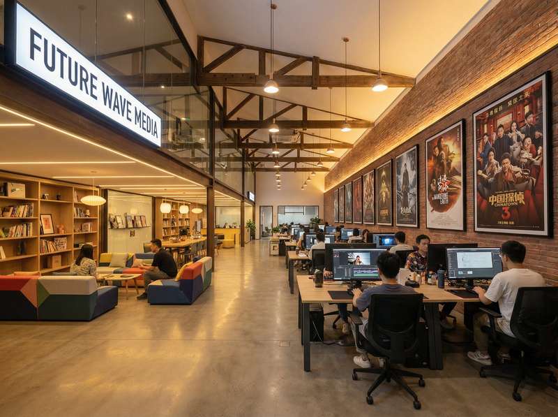 小蓝视频公司办公环境